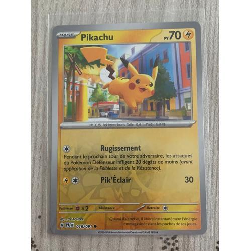 Carte Pokémon Pikachu -018/091-Reverse- Ev 4,5 Destinée De Paldea