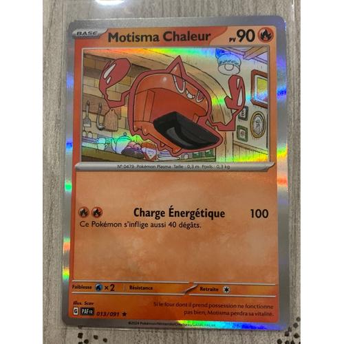 Carte Pokémon Motisma Chaleur-013/091-Holo Rare-Ev 4,5 Destinée De Paldea