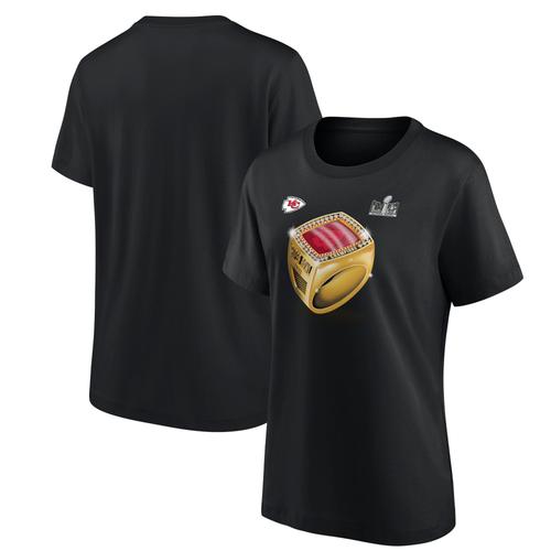 T-Shirt Kansas City Chiefs Super Bowl Champions Ring Season - Noir - Femme