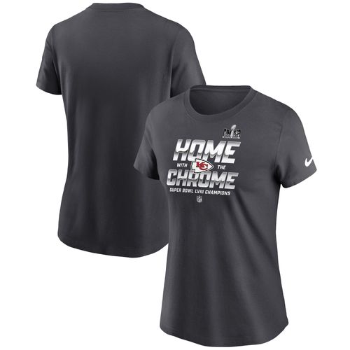 T-Shirt Nike Anthracite Pour Femme Des Chiefs De Kansas City Super Bowl Lviii Champions Parade