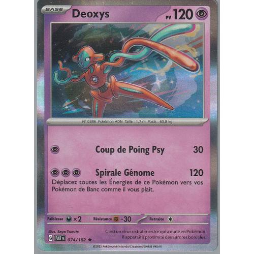 Carte Pokémon - Deoxys - 074/182 - Holo-Rare - Ev4 Faille Paradoxe -