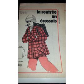 Supplément Patron De La Revue Écho De La Mode / Chez Nous N°35: La Rentrée En Écossais Tailles 10 Et 12 Ans