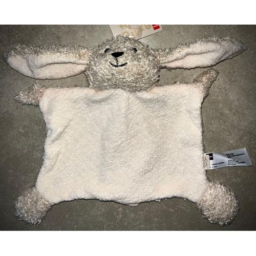 Doudou Lapin Crème Hema Peluche Jouet Soft Toy Bunny Baby Knuffeldoekje