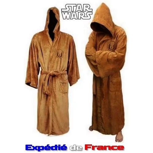 Peignoir Homme Ultra Doux │ Cosplay Star Wars Empire Galactique Seigneur Sith Sénateur Jedi │ Robe De Chambre / Bain Taille L / Xl