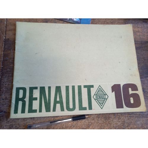 Renault 16 - Plaquette Publicitaire Caractéristiques Techniques