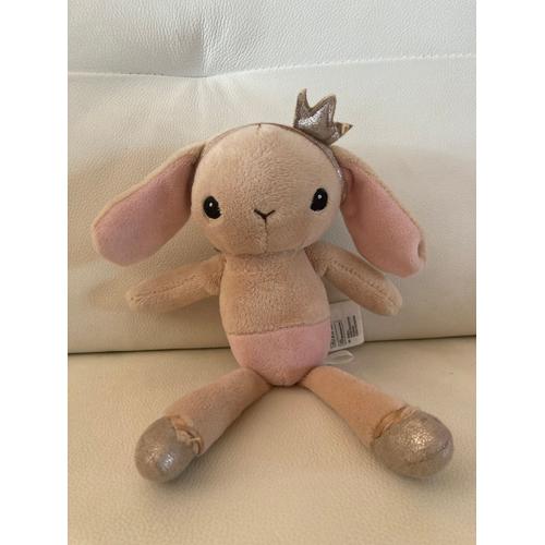 Peluche Doudou Lapin Princesse Danseuse Couronne 23 Cm H& M