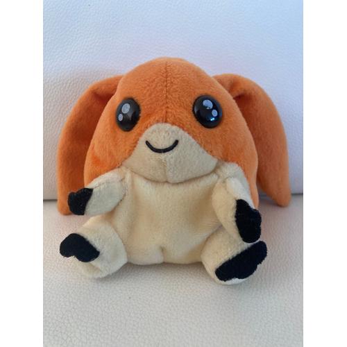 Peluche Doudou Animal Orange Longues Oreilles Digimon Patamon Beanie Bandai 12 Cm