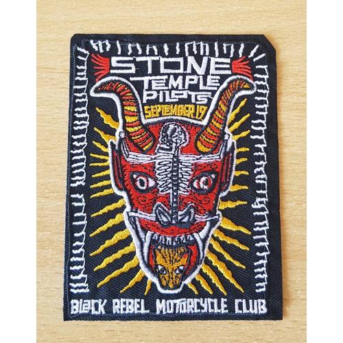 Écusson Patch Brodé Affiche De Concert Stone Temple Pilot Black Rebel Motorcycle Club September 17 11x8,5 Cm Thermocollant Pas Besoin De Couture