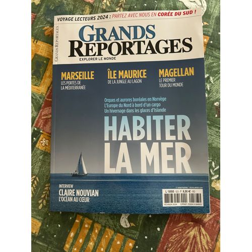 Grands Reportages N°523 Fevrier 2024 Habiter La Mer