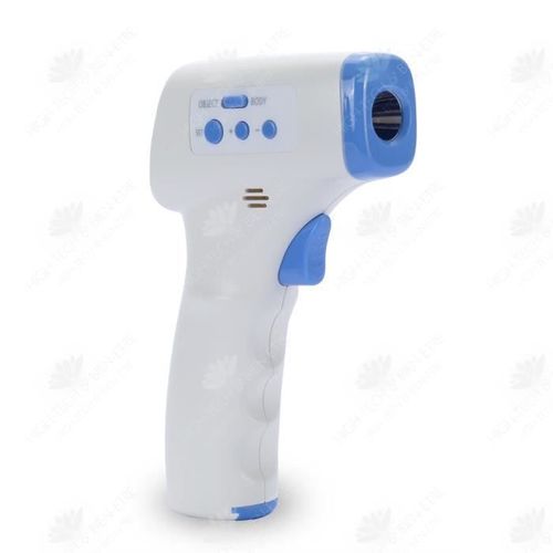 HTBE® Thermomètre infrarouge sans contact rétroéclairage tricolore lecture ultra-rapide et précise thermomètre frontal professionnel