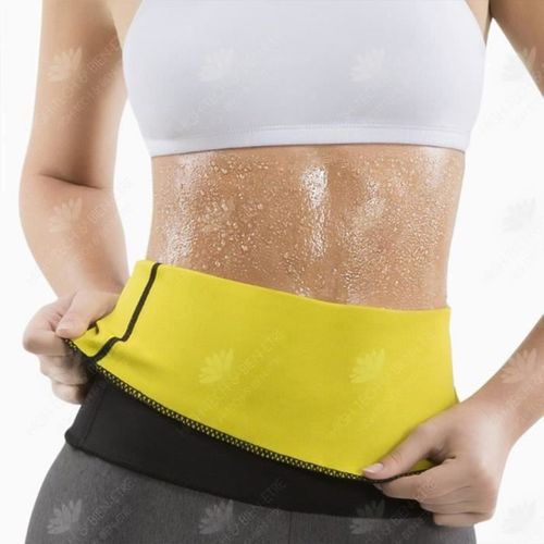 Ceinture De Sudation Homme Femme Tech Discount - Fitness Running - Respirant - Jaune - Noir Et Jaune - M