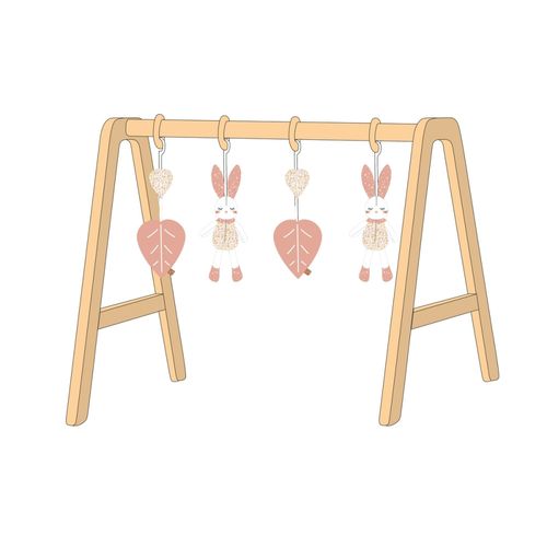 Arche D'éveil Bois Avec 4 Jouets