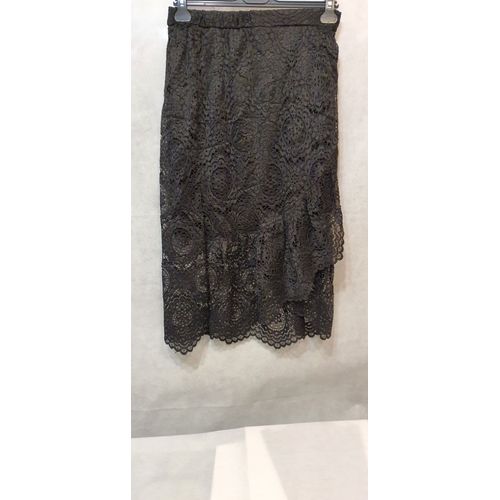 Jupe Noir Dentelle Femme Veti Style Paris Taille 42/44