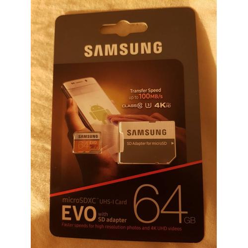 Carte micro SD 64 GB Samsung