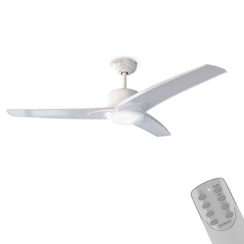 Cecotec Ventilateur de Plafond EnergySilence Aero 560. 60 W, Diamètre de 52? / 132 cm, 3 Pales, 3 Vitesses, Fonction Hiver Diamètre 132 cm, Blanc