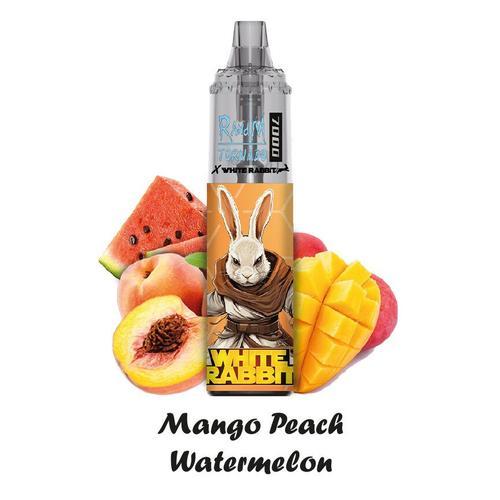 Puff Tornado -Mango Peach Watermelon- 7000 puff by RandM - White Rabbit- 2%-
