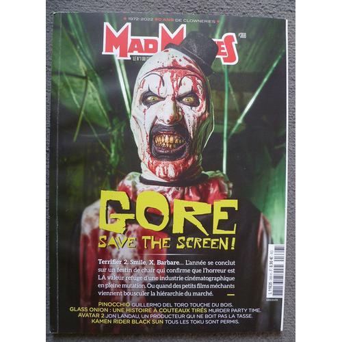 Mad Movies N° 366, Décembre 2022, Gore Save The Screen, Terrifier 2, Pinocchio