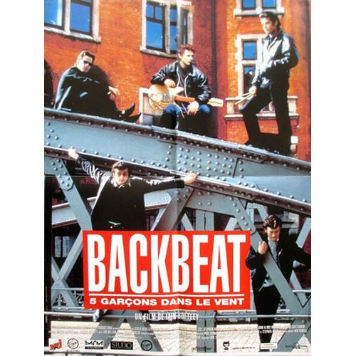 Backbeat : 5 / Cinq Garçons Dans Le Vent (The Beatles) - Véritable Affiche De Cinéma Pliée - Format 40x60 Cm - De Iain Softley Avec Stephen Dorff, Ian Hart, Gary Bakewell, Chris O'neill - 1994