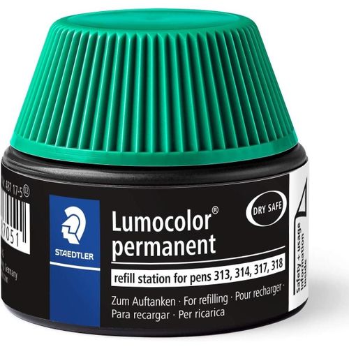 Staedtler Lumocolor Flacon Recharge Permanent, Vert