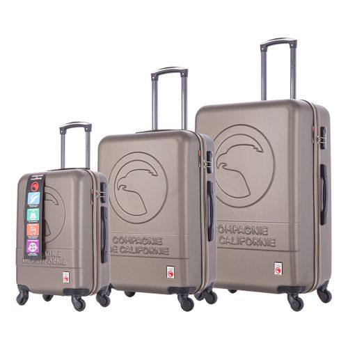 Compagnie De Californie - Ensemble de 3 valises à roulettes gold cc-t243 gold