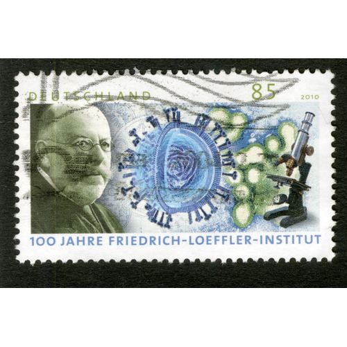 Timbre Oblitéré Deutschland, 100 Jahre Friedrich-Loeffler-Institut, 2010, 85