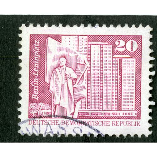 Timbre Oblitéré Deutsche Demokratische Republik, Berlin Leninplatz, 20