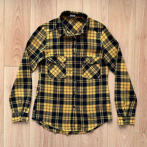 Chemise Pimkie À Carreaux Jaunes Et Noirs Taille 34