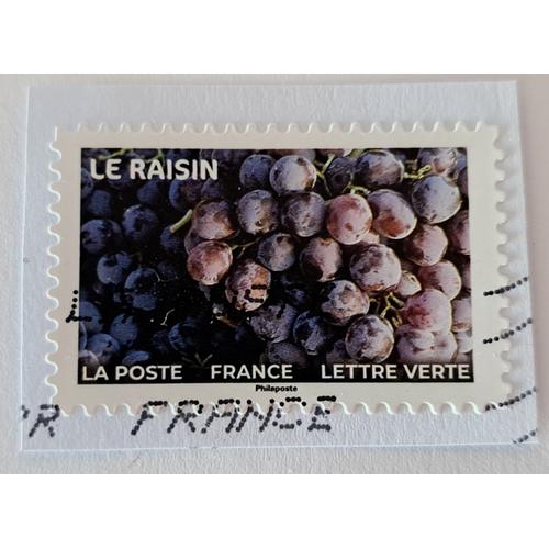 Timbre Le Raisin, Dans La Série Fruits, France, 2023, Oblitéré, N° Y&t 2293