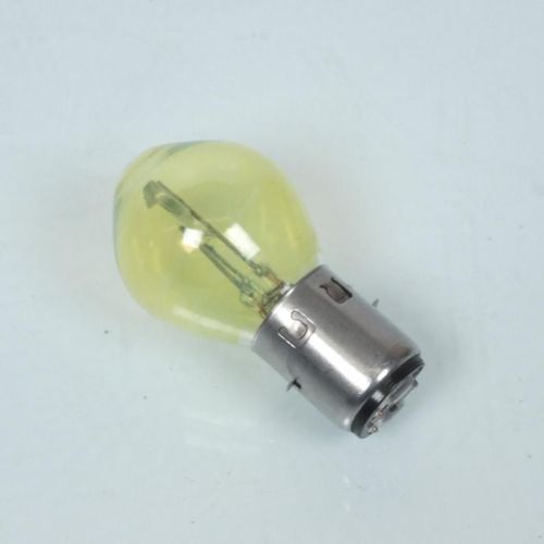 Ampoule De Phare Optique Avant Ba20d Jaune 6v 35/35w Neuf Pour Moto Ancienne