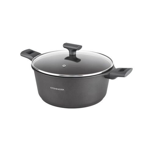 Faitout Fonte D'aluminium Noir 24cm Tfi Avec Couvercle Betty Ft24tfi De Kitchencook