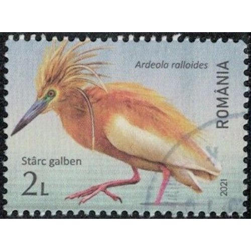 Roumanie 2021 Oblitéré Used Oiseau Ardeola Ralloides Crabier Chevelu Y&t Ro 6674 Su