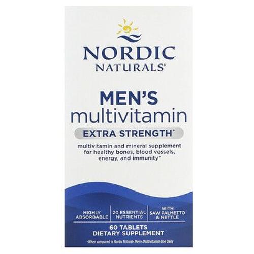 Nordic Naturals Multivitamines Pour Hommes, Extrapuissante, 60 Comprimés 