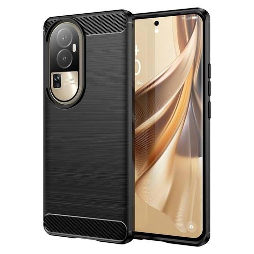 Coque Pour Oppo Reno 10 / 10 Pro 5g - Housse Etui Silicone Gel Carbone + Film Ecran - Noir