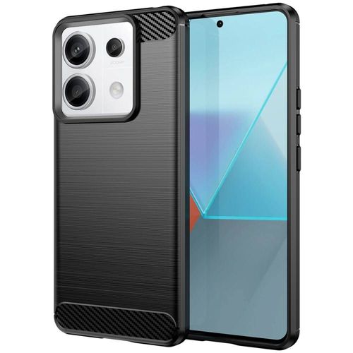 Coque Pour Xiaomi Redmi Note 13 Pro 5g / Poco X6 5g - Housse Etui Silicone Gel Carbone + Film Ecran - Noir