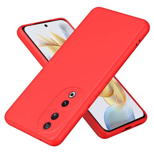 Coque Pour Huawei Honor 90 5g - Housse Etui Silicone Gel Fine + Film Ecran - Rouge