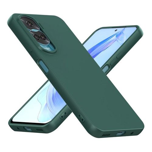 Coque Pour Huawei Honor 90 Lite 5g - Housse Etui Silicone Gel Fine + Film Ecran - Vert