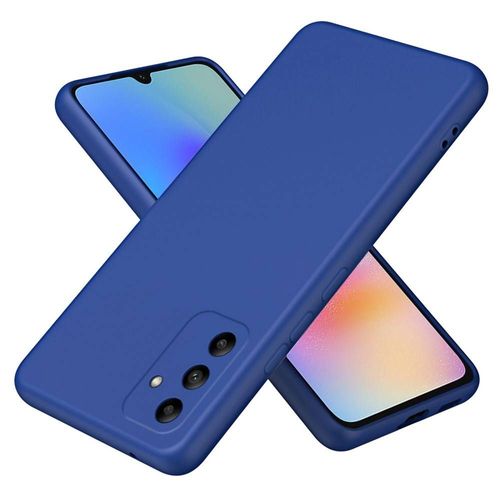 Coque Pour Samsung Galaxy A05s - Housse Etui Silicone Gel Fine + Film Ecran - Bleu Fonce