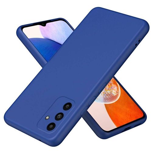 Coque Pour Samsung Galaxy A15 4g / 5g - Housse Etui Silicone Gel Fine + Film Ecran - Bleu Fonce