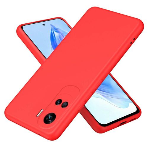 Coque Pour Huawei Honor 90 Lite 5g - Housse Etui Silicone Gel Fine + Film Ecran - Rouge