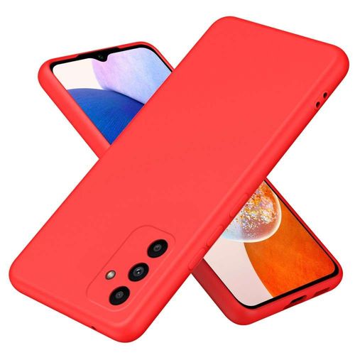 Coque Pour Samsung Galaxy A15 4g / 5g - Housse Etui Silicone Gel Fine + Verre Trempe - Rouge