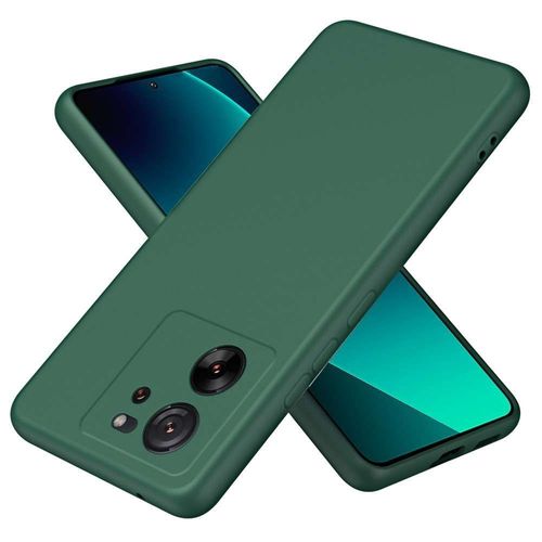 Coque Pour Xiaomi 13t / 13t Pro 5g - Housse Etui Silicone Gel Fine + Verre Trempe - Vert