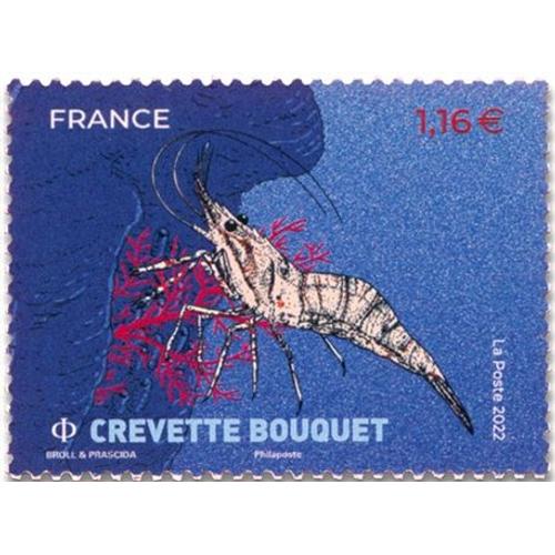 Série Nature (36) ; Faune ; Crustacés : Crevette Bouquet Année 2022 N° 5556 Yvert Et Tellier Luxe