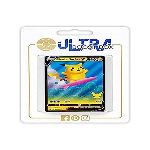 Pikachu Surfeur V 8 25 - Ultraboost X Epée Et Bouclier - Célébrations - 25 Ans - Coffret De 10 Cartes Pokémon Françaises