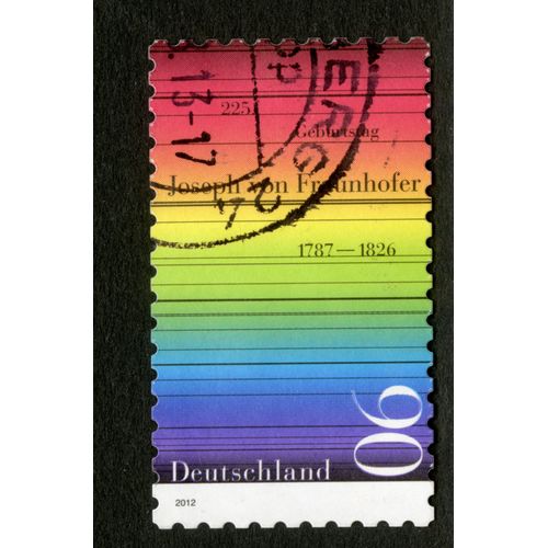 Timbre Oblitéré Joseph Von Fraunhofer 1787-1826, 2012, 90