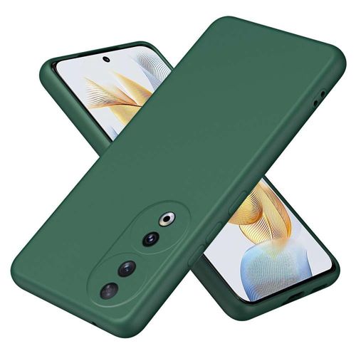 Coque Pour Huawei Honor 90 5g - Housse Etui Silicone Gel Fine + Verre Trempe - Vert