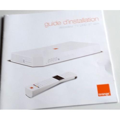 Guide d'installation décodeur TV UHD 87 slim Orange - 20x20cm - 20 pages