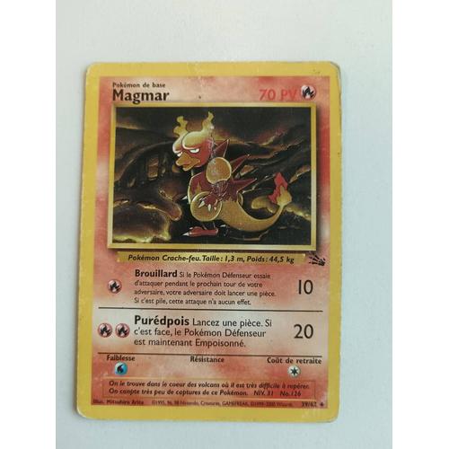 Carte Pokémon Magmar - 39/62 -1999 2000 Wizards