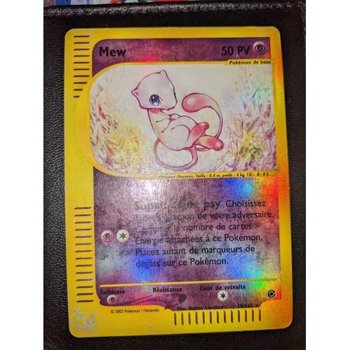 Carte Pokémon Mew 55/165 Rare Reverse Expédition Wizards Fr