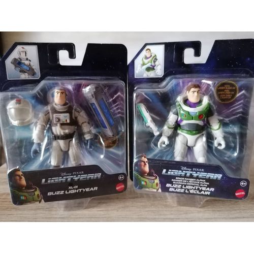 Lot De 2 Figurines Articulées Buzz L'éclair Ranger De L'espace Alpha Et Xl-01