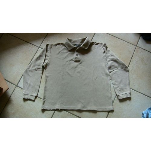 Polo Manches Longues Beige 10 Ans Dynam